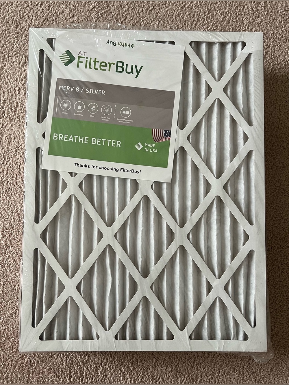 (Unopened 6 Pack) FilterBuy 18x24x1 MERV 8 Air Filters